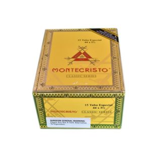 MONTECRISTO CLASSIC SERIES  TUBES - 44X5.5 - BOX 15